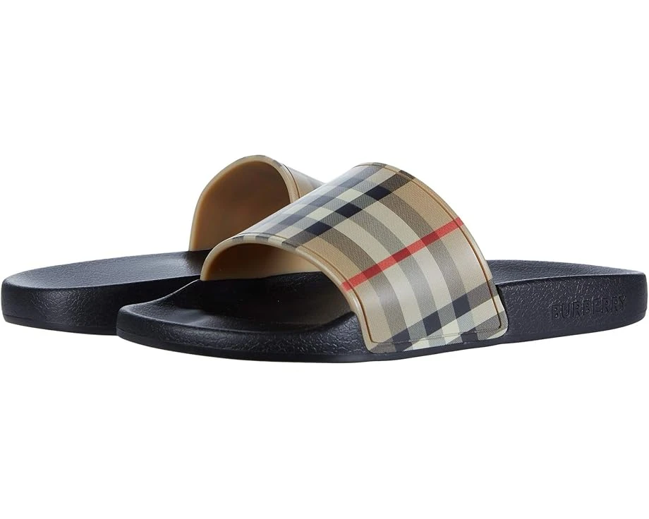 Burberry Kids Mini Furley Check Slide (Toddler/Little Kid) Burberry Kids Mini Furley Check Slide (Toddler/Little Kid) -Burberry 710ZvhCVA7L. AC SR920736