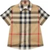 Burberry Kids Owen Short Sleeve (Little Kids/Big Kids) -Burberry 71lyXtp27xS. AC SR736920