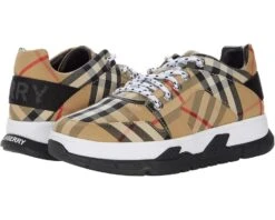 Burberry Kids Brockton Check Low Top Sneaker (Toddler/Little Kid)