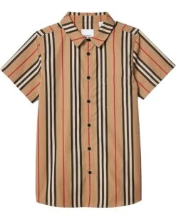 Burberry Kids Fredrick Icon Short Sleeve Shirt (Little Kids/Big Kids)